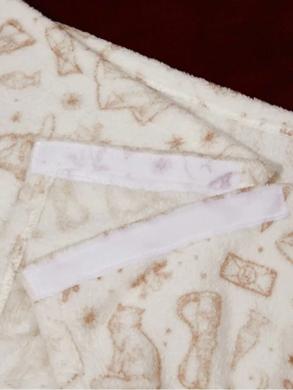 White Hooded Bath Wrap with Gold Emblem